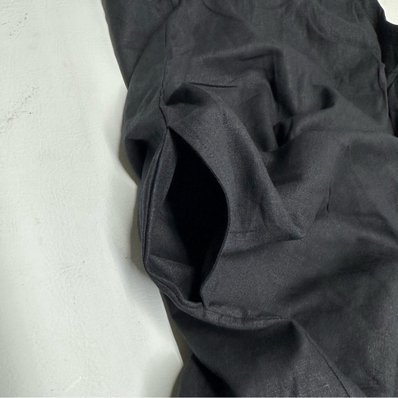 Old Navy Black linen blend Mini Dress Sleeveless Crew Neck Sz L NWT - Picture 8 of 9